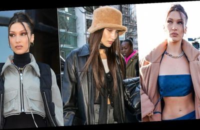 Bella Hadid lăng xê mốt thời trang thập niên 2000
