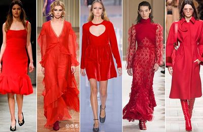 Màu "Đỏ" luôn thống trị sàn thời trang qua các mùa mốt