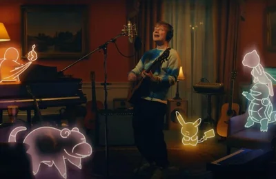 Ed Sheeran hoá thân thành huấn luyện viên Pokémon trong "Celestial"
