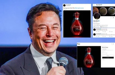 Elon Musk vừa khoe trên Twitter đã bán được 10.000 chai nước hoa Burnt Hair