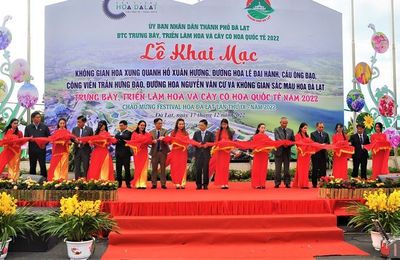 Đà Lạt: Lễ Khai mạc chương trình trưng bày, triển lãm hoa, cây cảnh quốc tế năm 2022