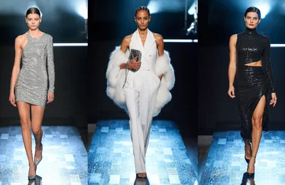 Chất liệu sequin và đồ lông: Điểm nhấn trong BST mới của Michael Kors