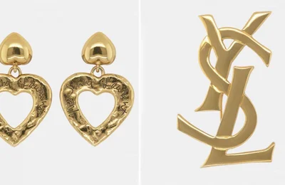 Trang sức YSL vintage: Đậm chất logo Yves Saint Laurent