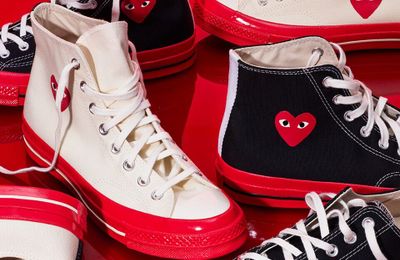 COMME des GARÇONS PLAY x Converse trở lại với dấu ấn đế đỏ