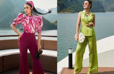Á hậu  Huyền My thướt tha trong bộ sưu tập Cruise 2022 của Helene Hoài