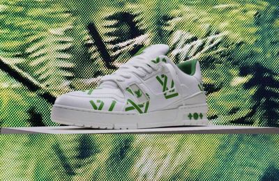 90% Louis Vuitton LV Trainer phiên bản mới được làm từ vật liệu tái chế