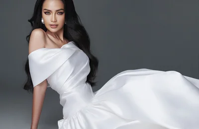 Hoa hậu Ngọc Châu đẹp rạng rỡ trong bộ sưu tập mới của NTK Đỗ Mạnh Cường