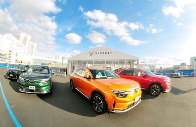 Ngắm dàn xe điện của VinFast tại CES 2023
