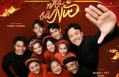 Trấn Thành và dàn cast Nhà Bà Nữ chúc Tết đến khán giả