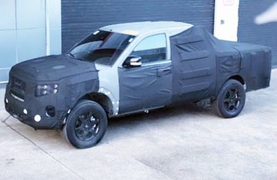 Xe bán tải của Kia lộ diện thiết kế, lấy cảm hứng từ mẫu SUV Mohave