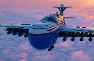 Ý tưởng "khách sạn bay" Sky Cruise hoạt động bằng năng lượng hạt nhân