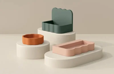 Bộ sưu tập phòng tắm Wave của Kast với màu sắc và đường cong độc đáo