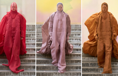 BST Rick Owens Xuân/Hè 2024 - Những gam màu nổi trong sắc thái u tối
