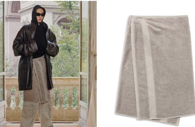 Balenciaga và chiếc khăn tắm Balenciaga Towel Skirt 925$