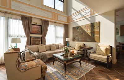 Chi 3 tỷ đồng làm nội thất căn duplex theo tinh thần Ralph Lauren