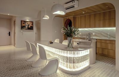 Căn hộ sử dụng vật liệu lấp lánh