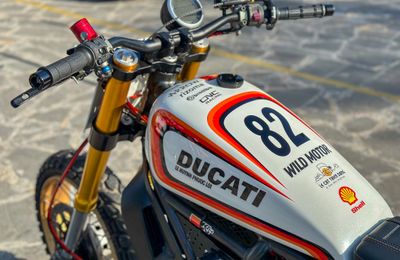Chất chơi Ducati Scrambler độ Dirt Track tranh tài tại HTV Challenge 2023