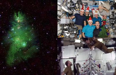 Người yêu thiên văn thích thú trước "cây thông Noel giữa ngân hà" được NASA công bố