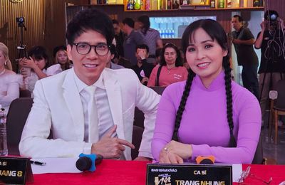 Trang Nhung chấm thi Tiếng hát Việt Toàn cầu 2023