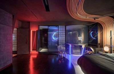 Căn hộ 86 m2 mô phỏng không gian vũ trụ