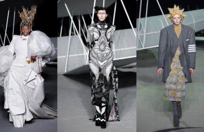 BST Thom Browne Thu Đông 23 kể chuyện trên sàn diễn nghệ thuật