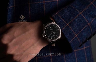 Trên tay đồng hồ Rolex Cellini Time 50709 Mặt Số Đen