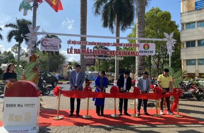 Đắk Lắk: Ra mắt điểm check-in Lễ hội Cà phê Buôn Ma Thuột lần thứ 8