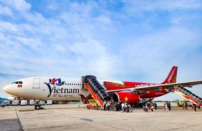 Biểu tượng Du lịch Việt Nam lên thân tàu bay lớn của Vietjet