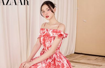 Á hậu Tường San khoe sắc vóc trong BST Tết 2024 Đỗ Long