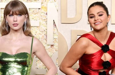 Thảm đỏ "Quả Cầu Vàng": Taylor Swift mặc đồ Gucci, Selena Gomez diện váy đỏ độc lạ