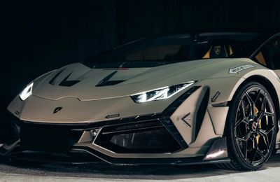 Lamborghini Huracan EVO hầm hố với gói độ thân rộng DarwinPRO