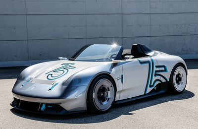 Mui trần tân cổ điển Porsche Vision 357 Speedster đáp ứng hiệu suất thuần điện