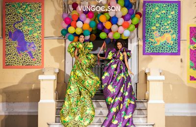 Sắc màu rực rỡ và thiết kế thăng hoa trong show Bình Minh của VUNGOC&SON