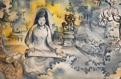 Triển lãm "Nhành Hương Xưa": Khám phá di sản của bậc thầy tranh lụa Tú Duyên