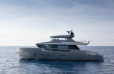 Sanlorenzo SX76 - Không gian mở trong thiết kế viễn tưởng