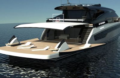 Eterea - Concept siêu du thuyền tốc độ cao & khả năng hòa hợp tuyệt vời với mặt biển