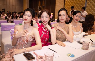 Trương Quỳnh Anh khoe nhan sắc ngọt ngào tại họp báo Bước nhảy hoàn vũ 2024