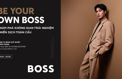 Hugo Boss tổ chức không gian pop up ra mắt bst Xuân Hè 2023 tại Saigon Centre