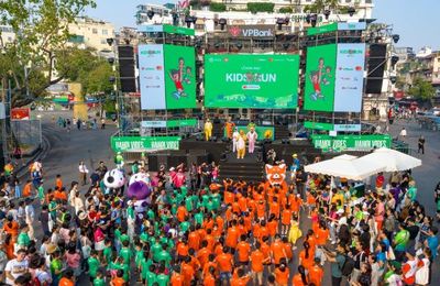 Bùng nổ đường đua Mastercard Kids Run 2024