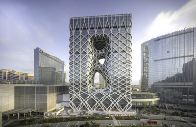 Morpheus hotel ở Ma Cao - tòa nhà có bộ giáp lưới hình học tự do đầu tiên trên thế giới