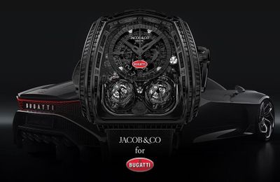 Siêu phẩm thời gian Jacob & Co. tôn vinh siêu xe Bugatti huyền thoại