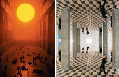 Sự hoành tráng hiếm thấy trong các tác phẩm sắp đặt của Olafur Eliasson