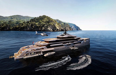 Stardom - Concept gigayacht đầy hào nhoáng, tiện nghi với beach club hai tầng