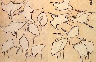 Katsushika Hokusai - "Những bài học vẽ nhanh trong việc vẽ đơn giản"