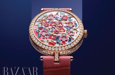 Xem giờ bằng cách đếm hoa nở với đồng hồ Lady Arpels Heures Florales
