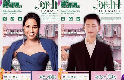 Mỹ Linh, Đức Tuấn biểu diễn trong đêm nhạc Đà Lạt Harmony – Tình sử Nam Tây Nguyên