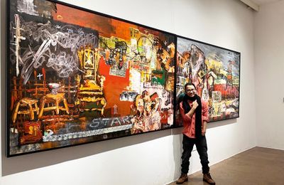 Ánh mắt, ghế đỏ và vùng xanh của họa sỹ "hậu biểu hiện" Lê Thừa Hải