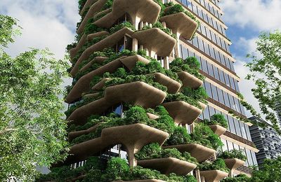 Tòa tháp đa chức năng Urupê - thiết kế sinh học ứng phó với đô thị hóa và biến đổi khí hậu