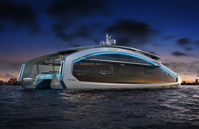 Vẻ đẹp vị lai phá cách của This is It - concept catamaran từ Tecnomar - Italian Sea Group