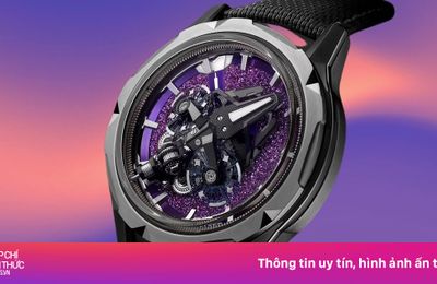 Đồng hồ 188.000 USD với mặt số màu tím độc nhất
